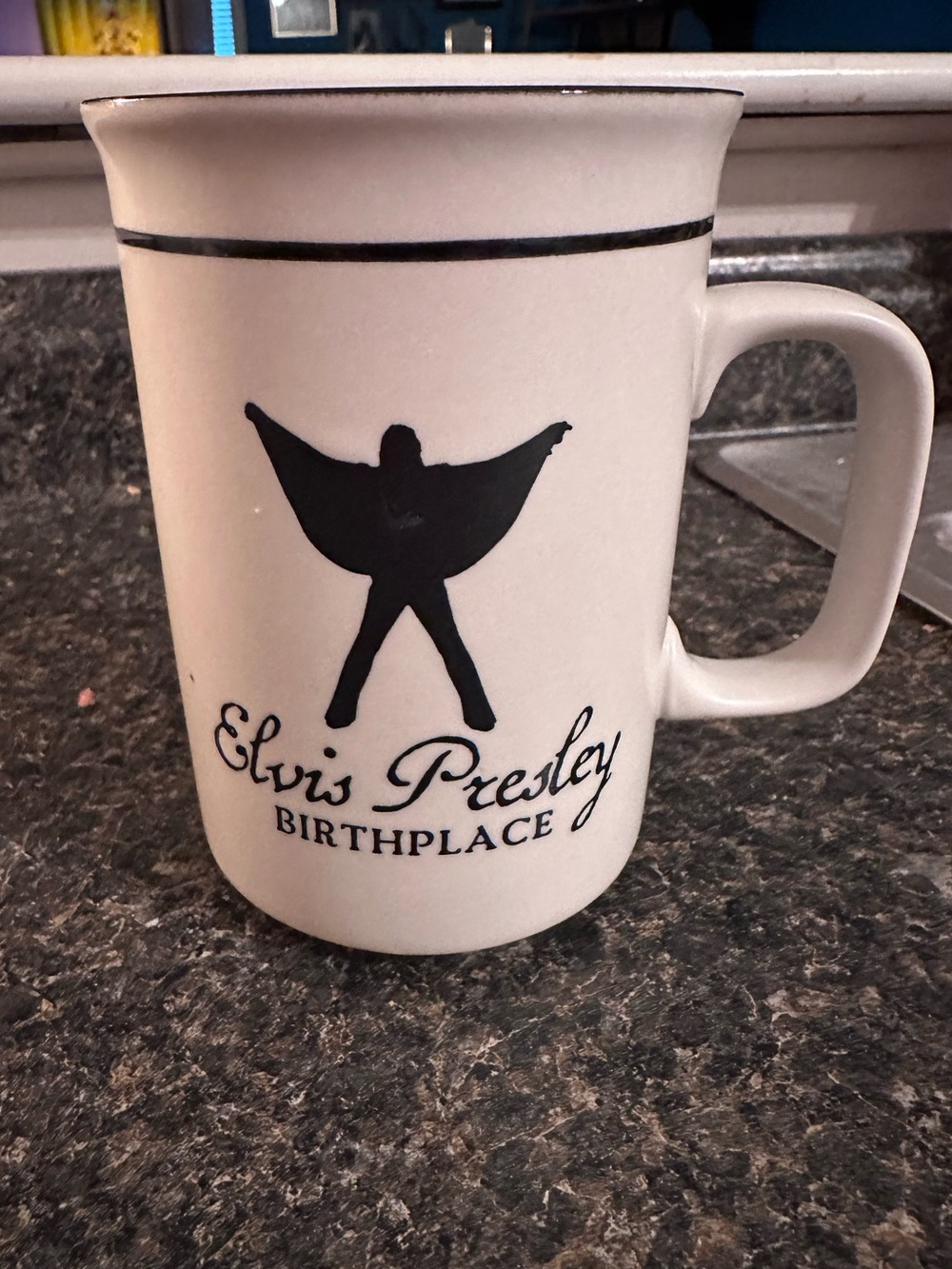 Elvis Presley Souvenir Mug from Tupelo Birthplace